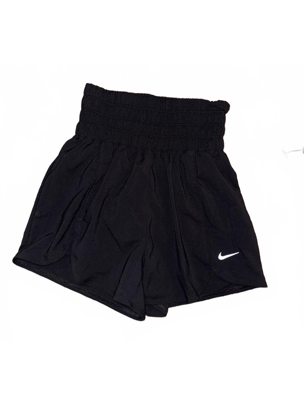 Nike Dri-FIT Women’s XS Black Smocked Waist Athletic Running Shorts